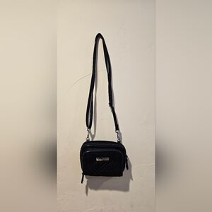 Vera Bradley Navy Quilted Crossbody Wallet